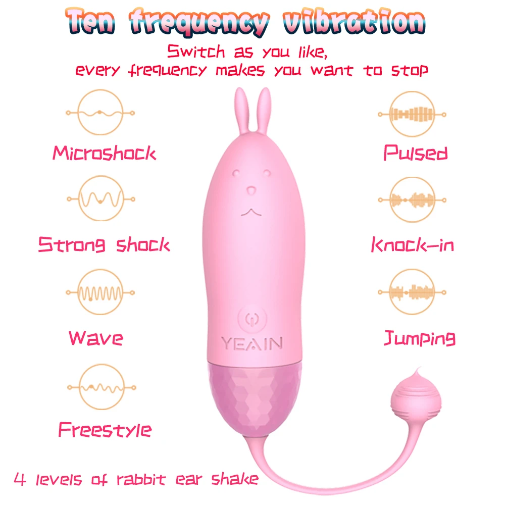 Leistungsstarker Kugelvibrator, Klitorisvibrator mit 10 Modi, tragbarer Mini-Taschenstimulator, G-Punkt-Klitoris_voghion.com