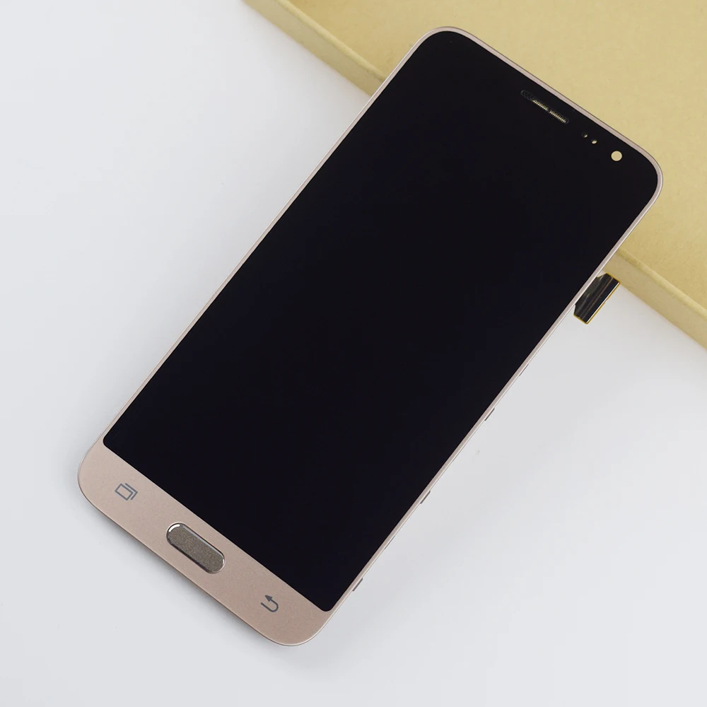 Cena Do Samsung Galaxy J3 2016 ekran LCD J320 J320A J320F J320H J320FN LCD panel wyświetlacza ekran dotykowy Digitizer montaż ramka