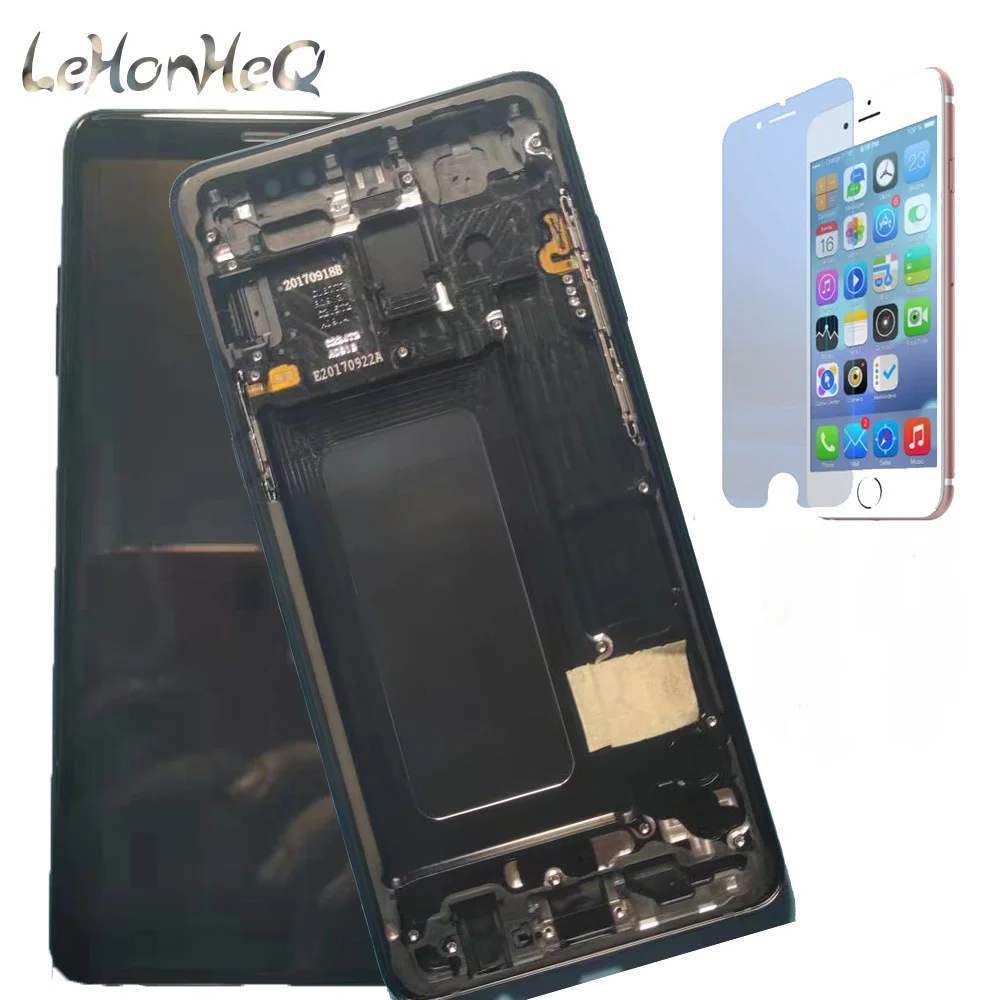 TEST Super AMOLED LCD With Frame For Samsung Galaxy A8+ A8 plus A730 A730F LCD Display Touch Screen Digitizer Assembly