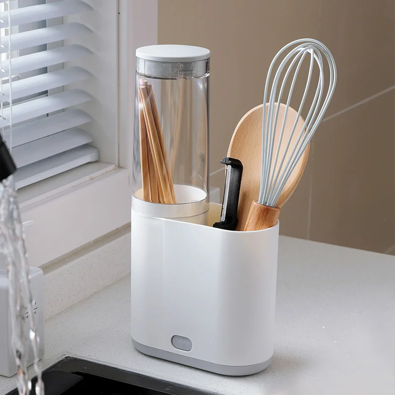 Бытовая Пылезащитная Ложка Столовые приборы слив палочки для еды трубка с крышкой нож и вилка палочки для еды коробка для хранения