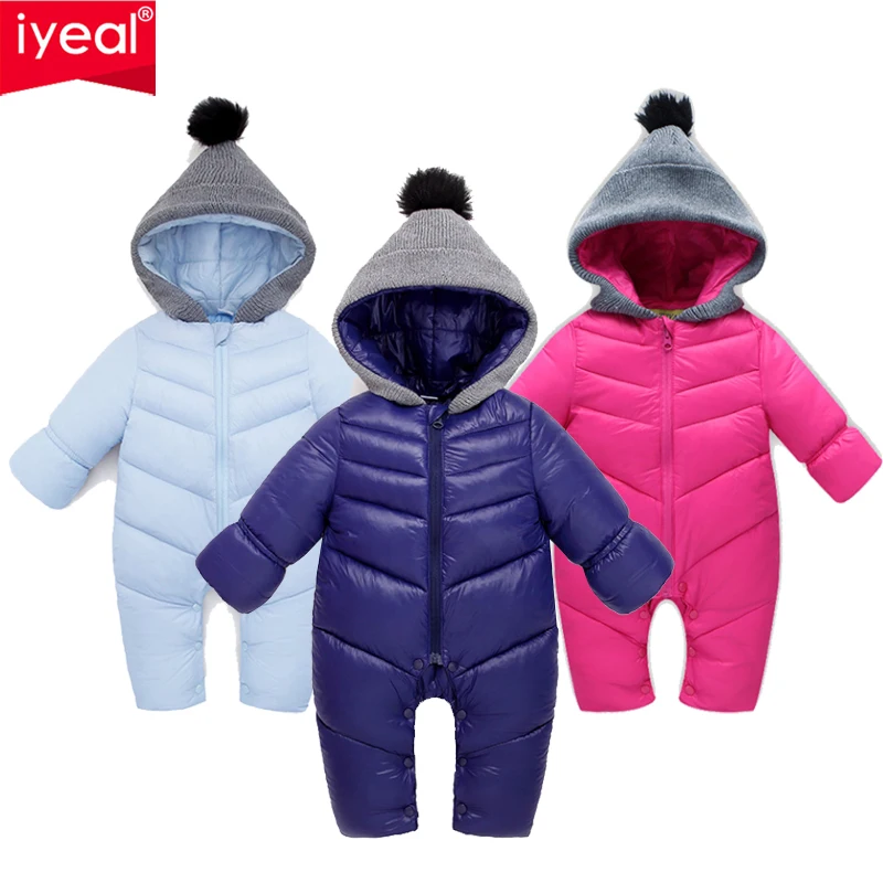 

IYEAL Baby Boy Girl Clothes Newborn Winter Hooded Rompers Thick Cotton Outfit Newborn Jumpsuit Children Costume Toddler Overalls