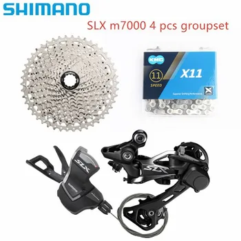 

shimano slx m7000 bike bicycle mtb 11speed shifter rear Derailleurs with sunrace csms8 cassette x11.93 chain