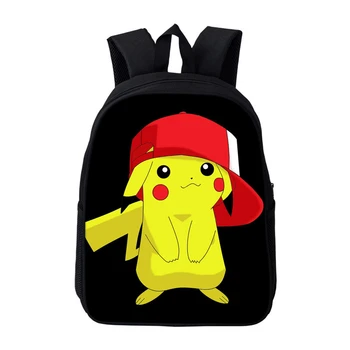 

Plecak Sac A Dos Cartoon Mochila Pikachu Single Zipper Bookbag Anime Pokemon Backpack Men Travel School Bags For Teenage Girls