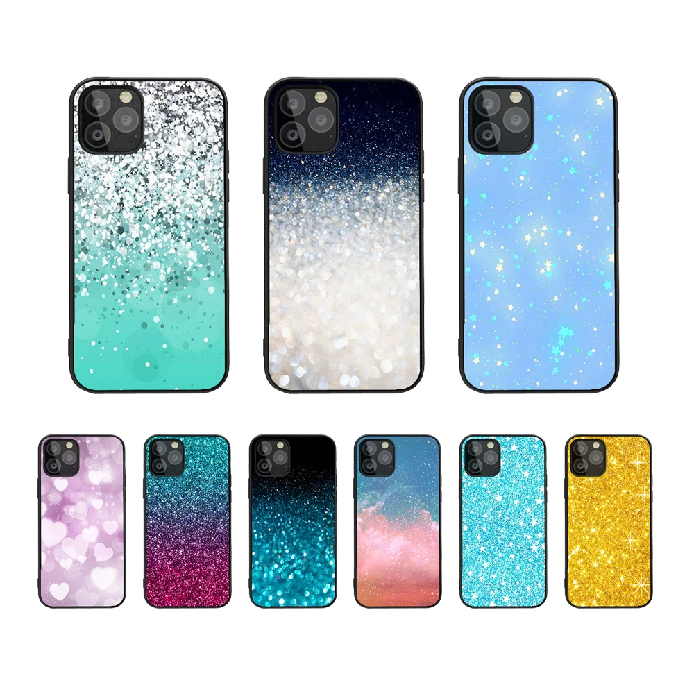 Мягкие чехлы из ТПУ для iPhone 11 pro Xs Max роскошный блестящий чехол телефона Apple 5S 6 6S 7 8