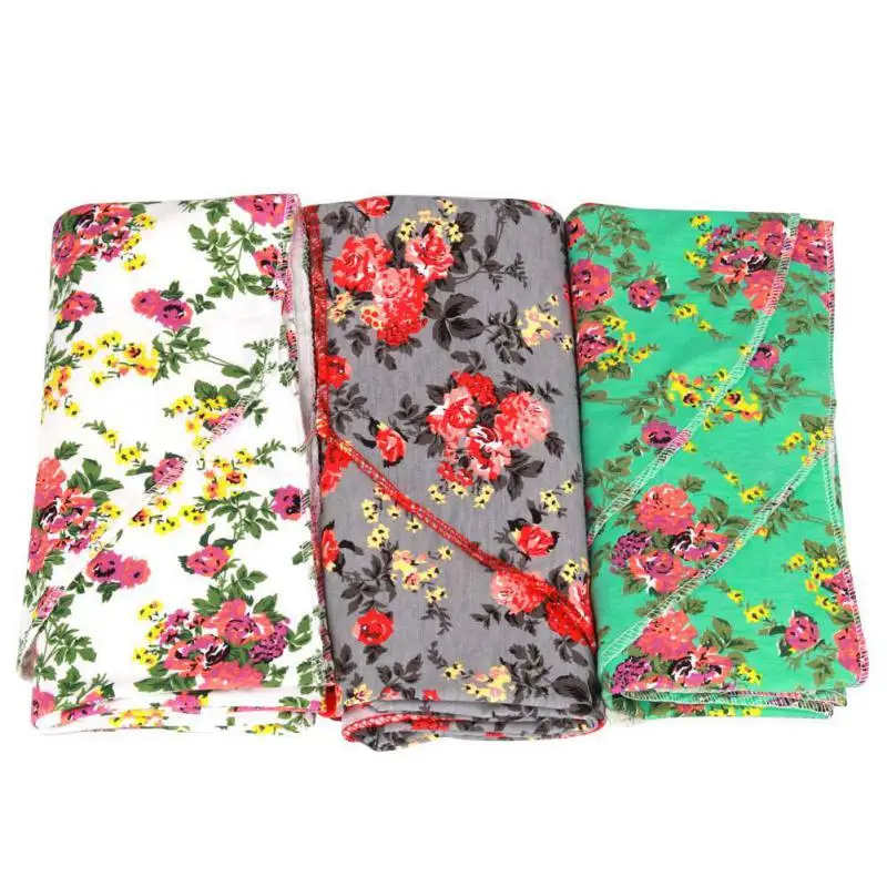 Hilittlekids saledborn/Мягкие комплекты с цветочным принтом для маленьких мальчиков и девочек, повязка на голову+ одеяло, комплект из 2 предметов