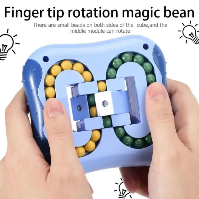 Rotating Bean Intelligence Fingertip Toy Children's Finger Gyro Disk Toy Stress Relief Puzzles Fun Educational Breakthrough Game 4