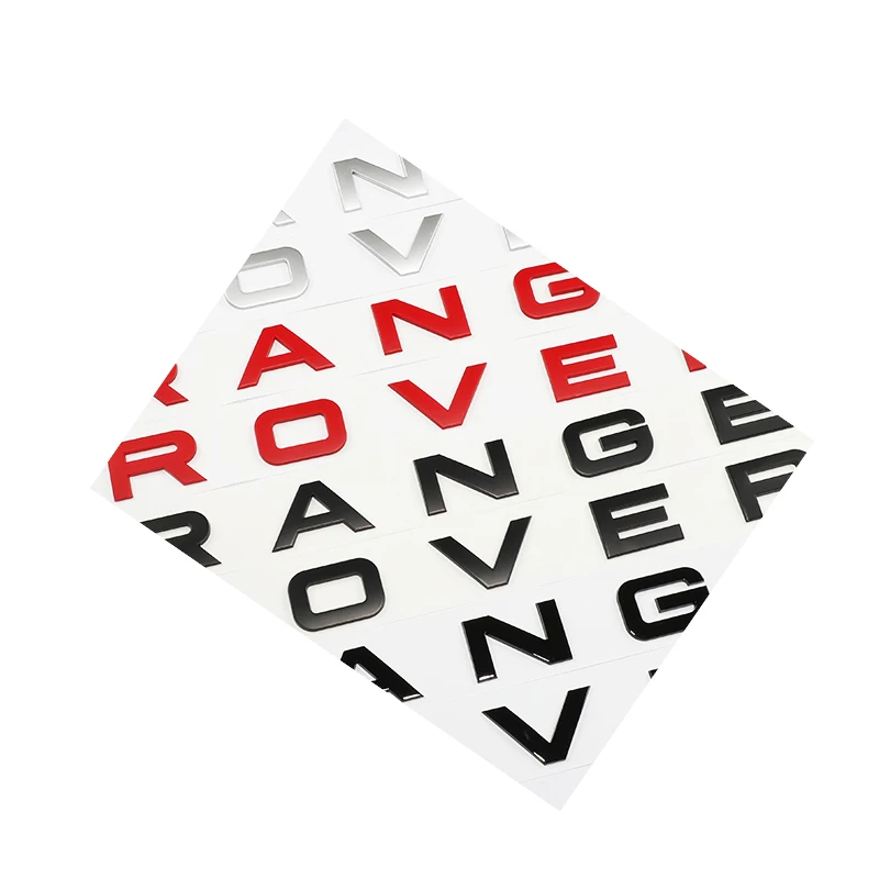 Хромированный автомобильный Стайлинг, багажник, передняя или задняя буквы, эмблема, значок, наклейка, Обложка для Range Rover Sport Evoque