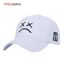 Хип-хоп кепка Гольф любовь Snapback Женская Мужская Sad face шляпа XXXTentacion Lil Peep Dad шляпа вышивка хлопок Бейсболка