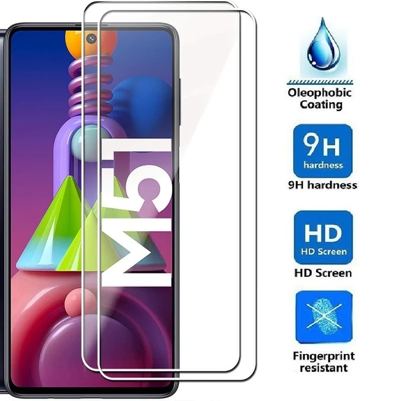Закаленное стекло для Samsung M51 6,7 дюйма, Взрывозащищенная защитная пленка для samsung m51 M 51, SM-M515F