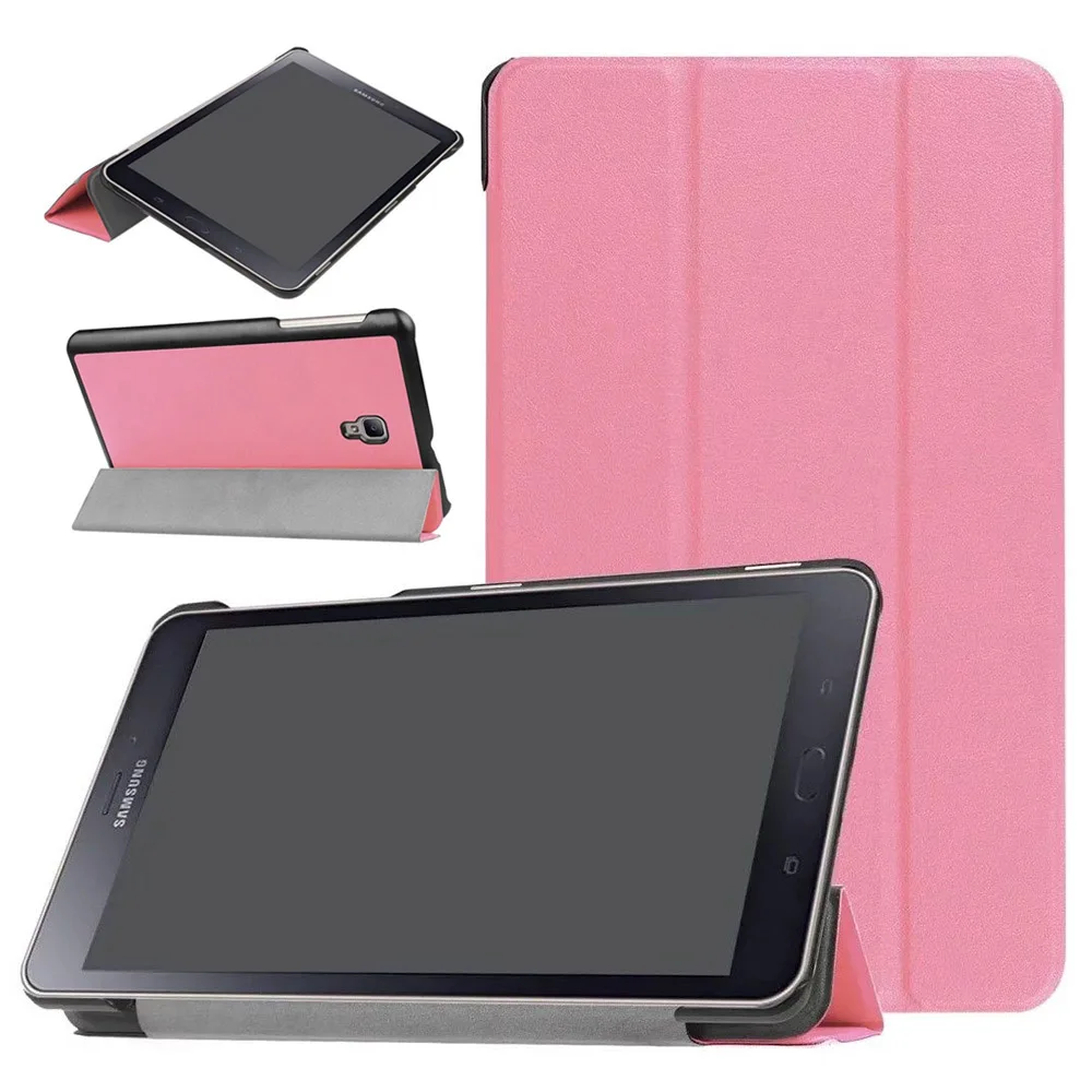 Auto Sleep Wake Smart Cover For Samsung Galaxy Tab A 8.0 SM-T380 T385 Case Ultra Slim PU Leather Flip Stand Prtective Cover