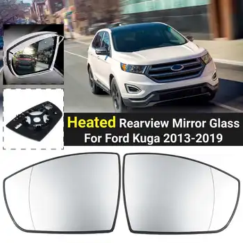 

Car Heated Antifog Rearview Mirror Glass Blind Spot Warning Wing Rear Mirror Glass For Ford Kuga 2013-2016 2017 2018 2019
