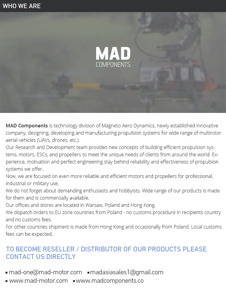 MAD M10 IPE V1.0 KV90 Big Powerful Brushless Motor For Electric Paramotor