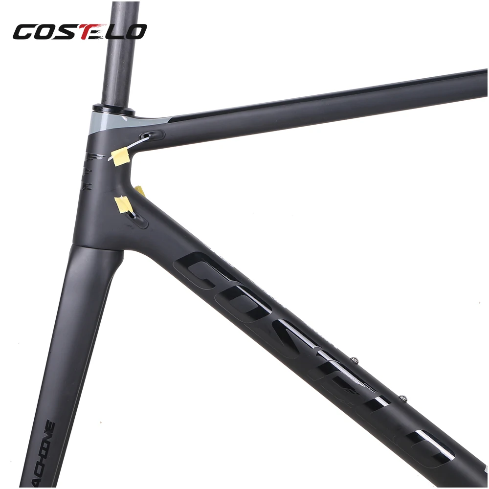 Sale 766g only disc Costelo Speedmachine 1.0 ultra light carbon fiber road bike frame bicycle bicicleta frame seatpost fork headset 5