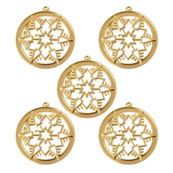 

5Pcs Snowflake Jewelry Frame Epoxy Resin Trays Bezel Cabochon Jewelry Making Drop Ship W2952001