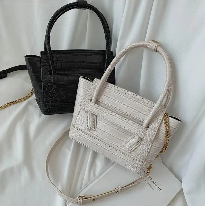 

New Arrival Handbag Bag Women's 2019 Autumn New Style Fashion Korean-style Versatile Crocodile Pattern Fashion Shoulder Smiling