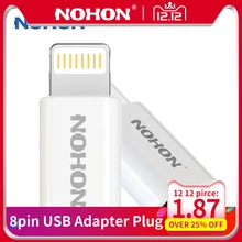 NOHON 8-контактный USB адаптер Разъем для Micro USB кабель зарядное устройство для iPhone 8 7 6S Plus 5 5S iPad iPod Быстрая Зарядка синхронизация данных разъем