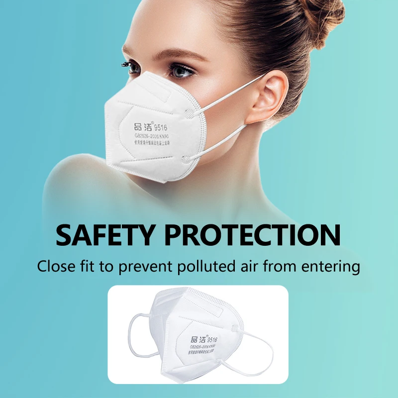 

VIP Kn90 Masks Disposable Non-Woven Masks Anti-Haze 5-Layer Filter Mask Labor Insurance Folding Industrial Dust Mask