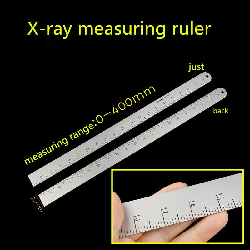 

Orthopedic instrument medical X-ray measuring ruler X-ray development film measuring instrument stainless steel ruler 20 40 50cm