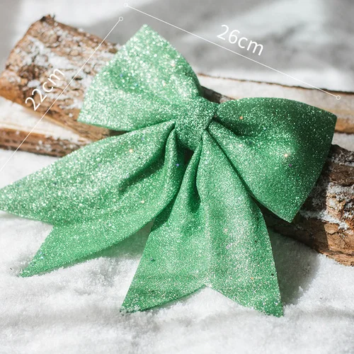Розовые, зеленые украшения для рождественской елки, вечерние украшения, окно на крышу в торговом центре, воздушный шар, Ins, Северный европейский стиль - Цвет: 1 green bow