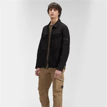 

2022 CP Spring and Autumn British Young Men's Loose Shirt Jacket Cardigan Turn-down Collar Coat Clothes Fashion