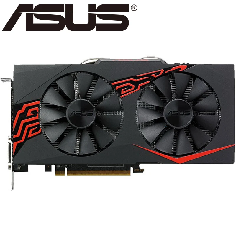 Видеокарта ASUS RX 570 4GB 256Bit GDDR5 видеокарты для AMD RX 500 серии VGA карты RX570 DisplayPort HDMI DVI б/у