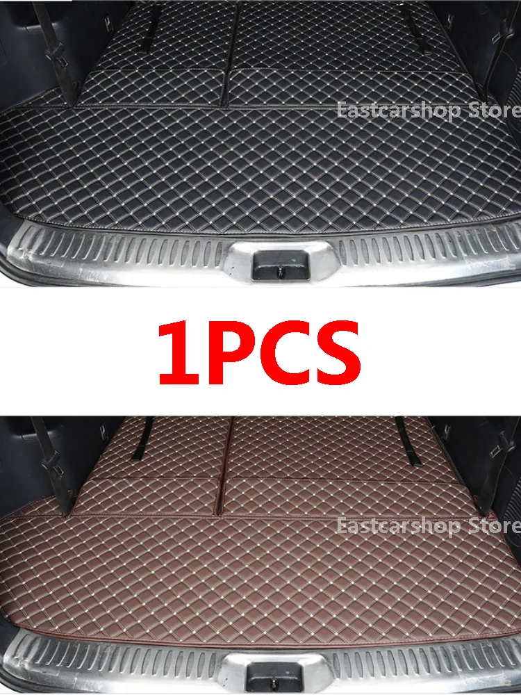 For Toyota Highlander XU70 Kluger 2021 2022 Car All Surrounded Leather Rear Trunk Mat Cargo Boot Liner Tray Rear Boot Luggage