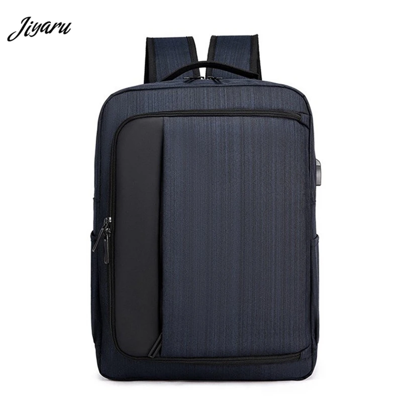 Jiyaru горячий Slae деловой рюкзак для ноутбука, рюкзак для подростков, школьные сумки для мальчиков, повседневный рюкзак для путешествий с USB