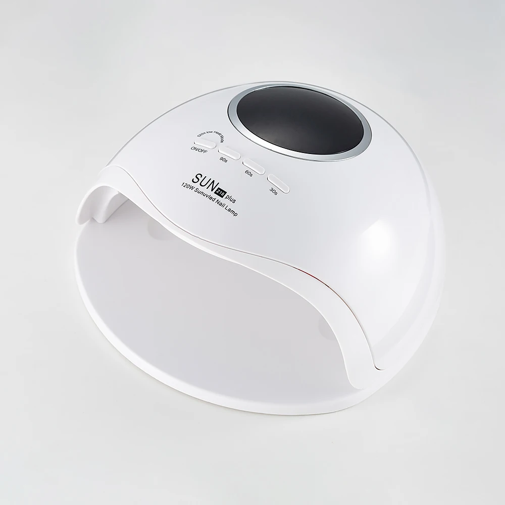 White 120W Светодиодный УФ-лампы для ногтей 42 светодиодный s Сушилка для ногтей гель лак две стороны УФ-гель для ногтей с Сенсор таймер ЖК-дисплей Дисплей 30/60/90 s; Прямая поставка - Цвет: White