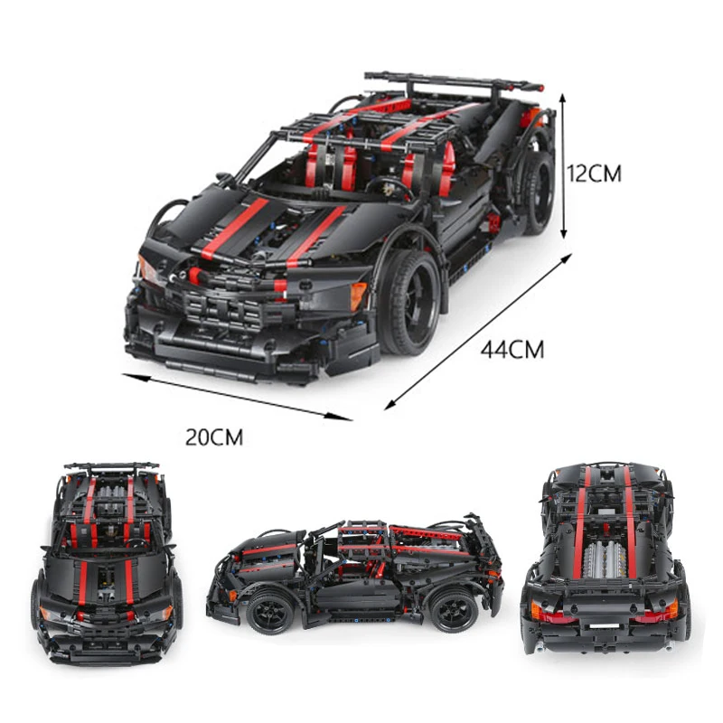 Креативная модель MOC Technic Assassin X19 гоночный автомобиль Обучающие строительные
