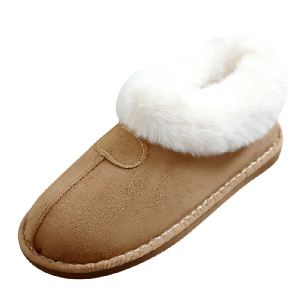 

Warm Slippers Women's Mens Couples Warm Slip On Comfortable Floor Home Slippers Indoor Shoes Chaussures Femme Pantoufles Femme
