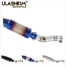 Motorcycle Full Exhaust Middle Link Pipe Slip On For Suzuki GSXR600 Gsxr700 Gsxr750 k7 GSX R700 R750 R600 GSXR 600 700 750