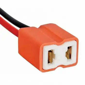 

2pcs H7 Car LED Bulb Ceramic Female Socket Plug Adapter Extended Wire Connector for Headlights
