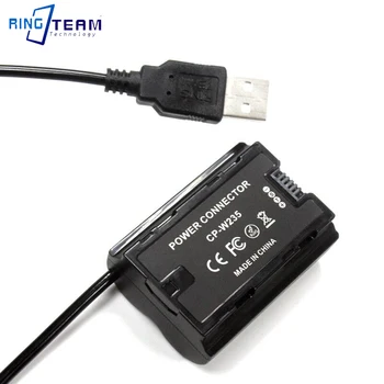 

USB Spring Cable to CP-W235 Dummy Battery NP-W235 DC Coupler for Fuji X-T4 XT4 Camera