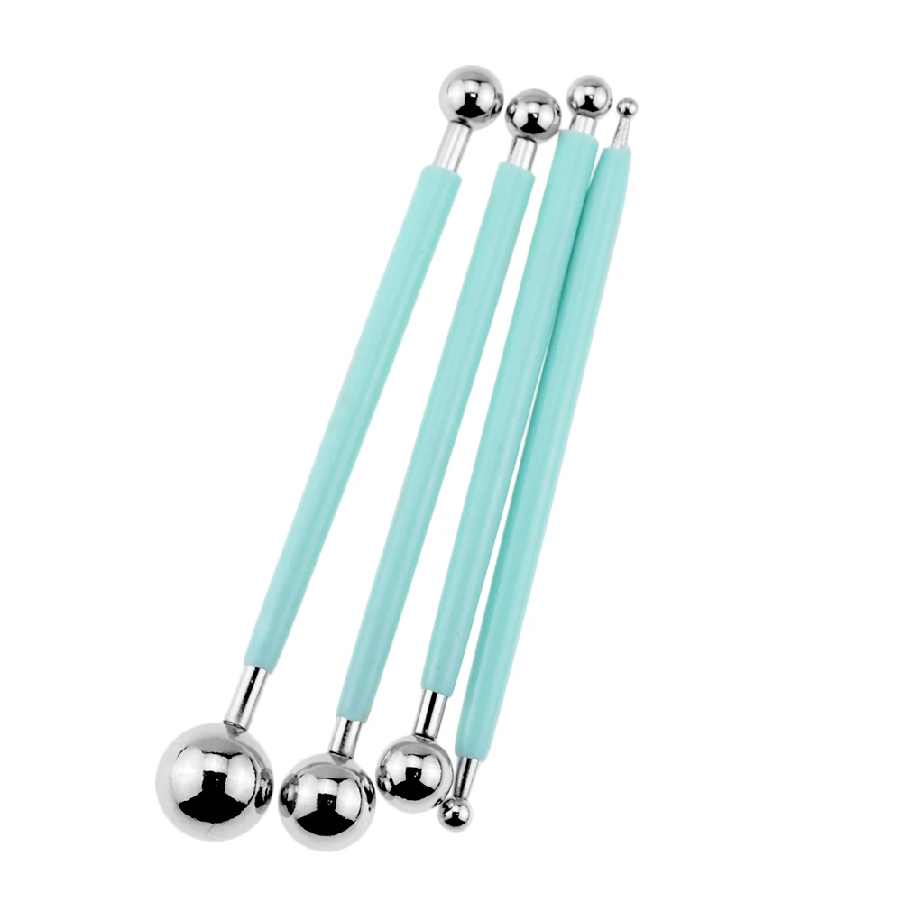 4 шт. многоцветный инструмент для помадки набор гравировки торта из нержавеющей