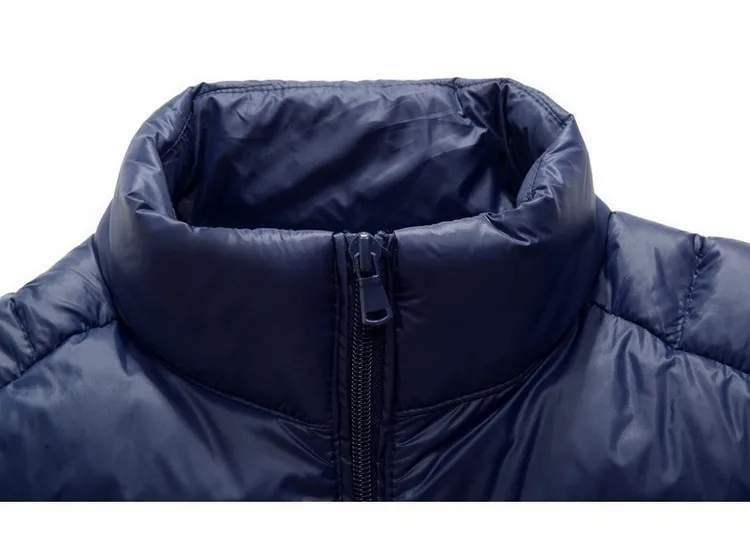 Большой размер, куртка на гусином пуху, мужской пуховик, Northface, стоячий воротник, короткая молния, Осень-зима, для отдыха, пуховик на утином пуху