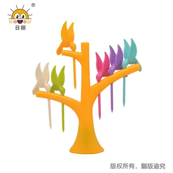 

Rili Hummingbird Fruit Snack Fork, Vivid And Lovely, Fashionable Creative Home Fashion Products