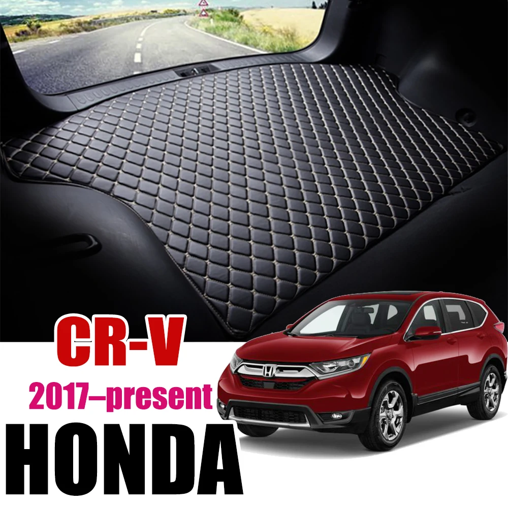 Кожаный Автомобильный Коврик для багажника CRV Ковер задний грузовой вкладыш Honda CR V 2017 2018 2019 2020| |