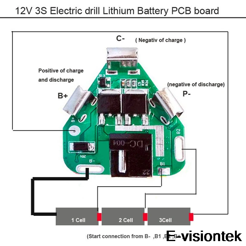 Плата защиты аккумулятора 3S BMS 12 В 10 А электронные инструменты PCM DC 18650 Lipo Li Ion