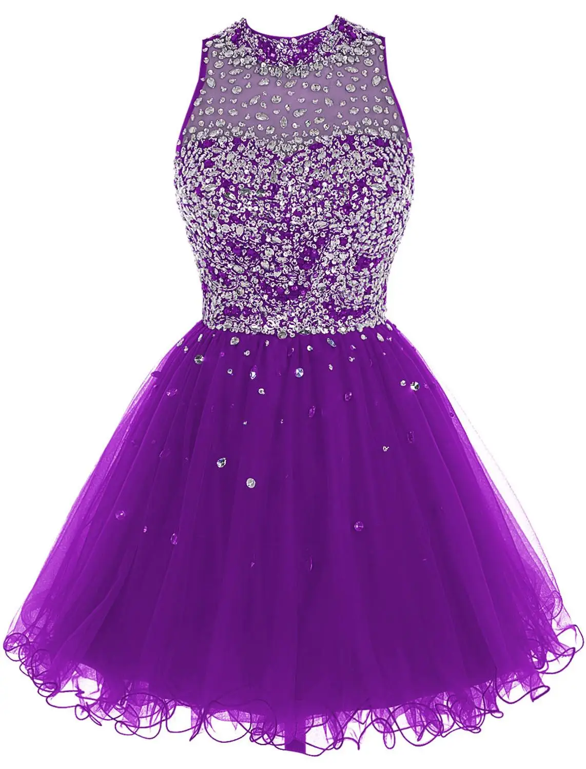 Cheap Royal Blue Homecoming Dress Crystal Beaded Sparkly Short Gowns Above Knee Mini Prom Graudation Dress Party Free shipping