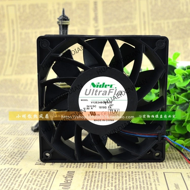 

1Pieces NEW V12E24BGB5-52 DC24V 1.40A Motor protection cooling Fan Original