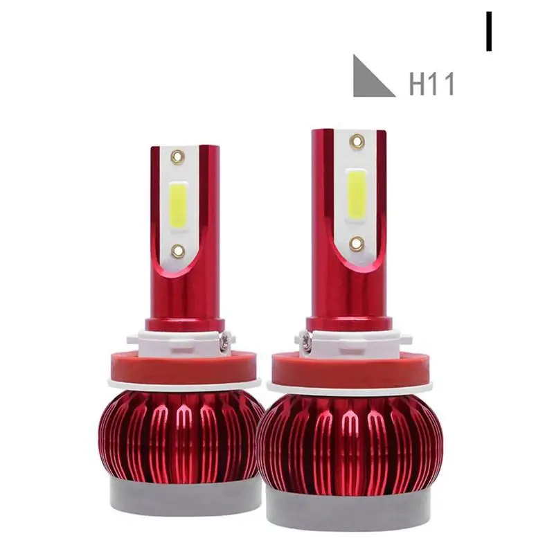 1 пара светодиодный фонарь H1 H4 H7 H8/H9/H11 9005 9006 Автомобильный светодиодный головной свет стильные лампы IP68 Водонепроницаемые лампы дальнего света ближнего света - Испускаемый цвет: 6500k H118 (I)