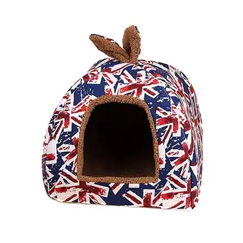 

Niche house warm beds for pet puppy cat winter-Union Jack