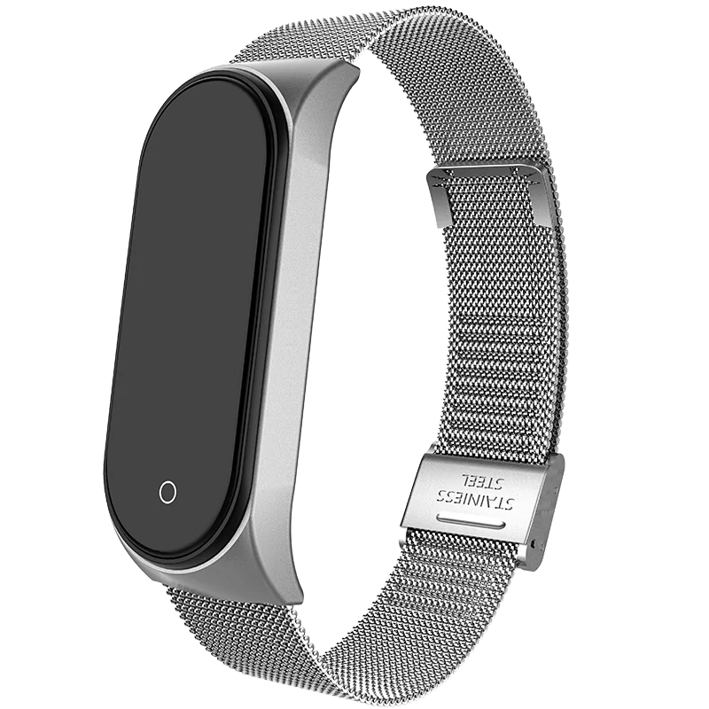 Металлический ремешок для XiaoMi band 4 или 3 из нержавеющей стали магнитный браслет Smartband часы Xiomi Xaiomi Xiami Xaomi Xaiomy браслет