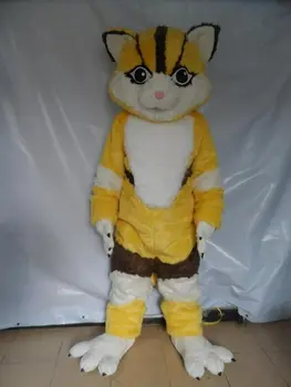 

Yellow Fox Mascot Costume Suits Cosplay Party Game Outfits Clothing Promotion Carnival Halloween Xmas Easter Adults Fursuit