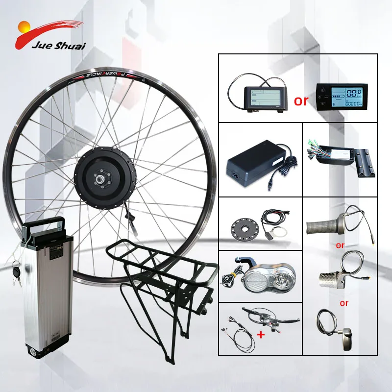 electric bike kit front wheel with battery