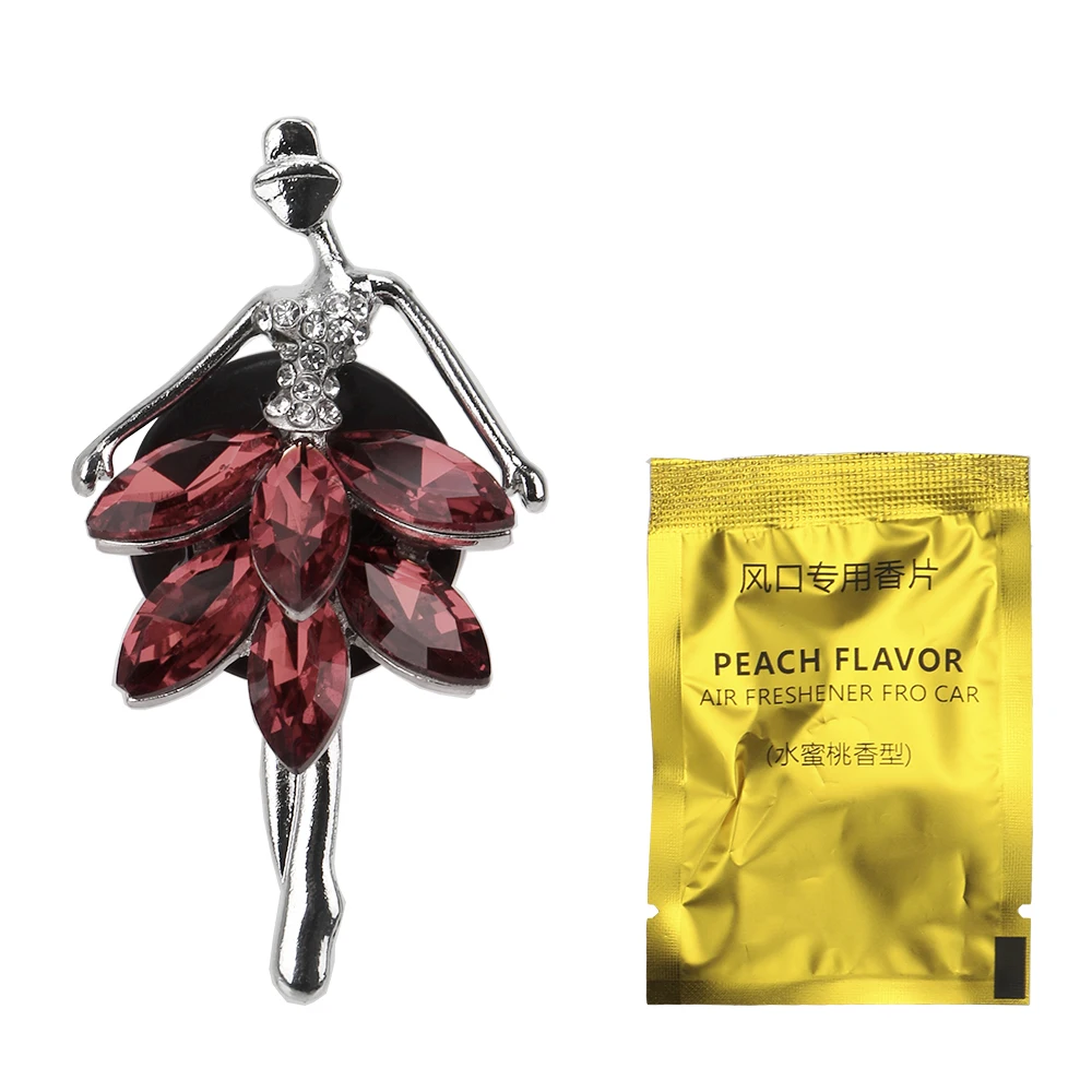 Coffee Ballet Girl YOSOLO освежитель воздуха для автомобиля, кондиционер, на выходе, с клипсой, украшение, авто на выходе, духи, балетный, для девочек, однотонный, Ароматический диффузор - Название цвета: Coffee Ballet Girl