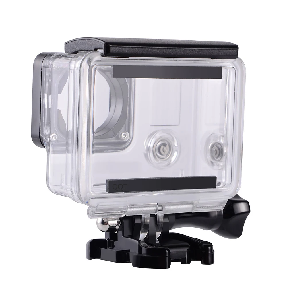 QQT для Gopro hero 4 3+ 3 Водонепроницаемый Чехол 45 м водонепроницаемый чехол для дайвинга чехол для камеры SJCAM