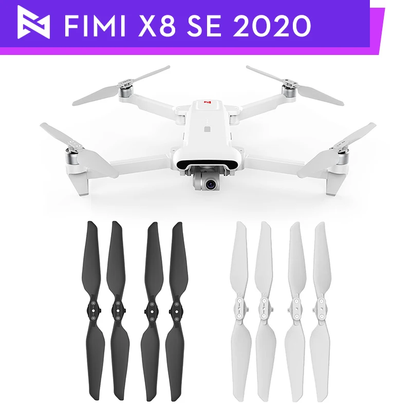 

Original FIMI X8 SE 2020 RC Drone Propellers 8PCS Quadcopter Spare Parts Quick-release Foldable Blade Props Guard Landing Gear