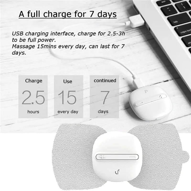 Leravan Portable Magic Massage Sticker Tens Pulse Muscle Massager Full Body Relax ELectric Stimulator from Ecosystem