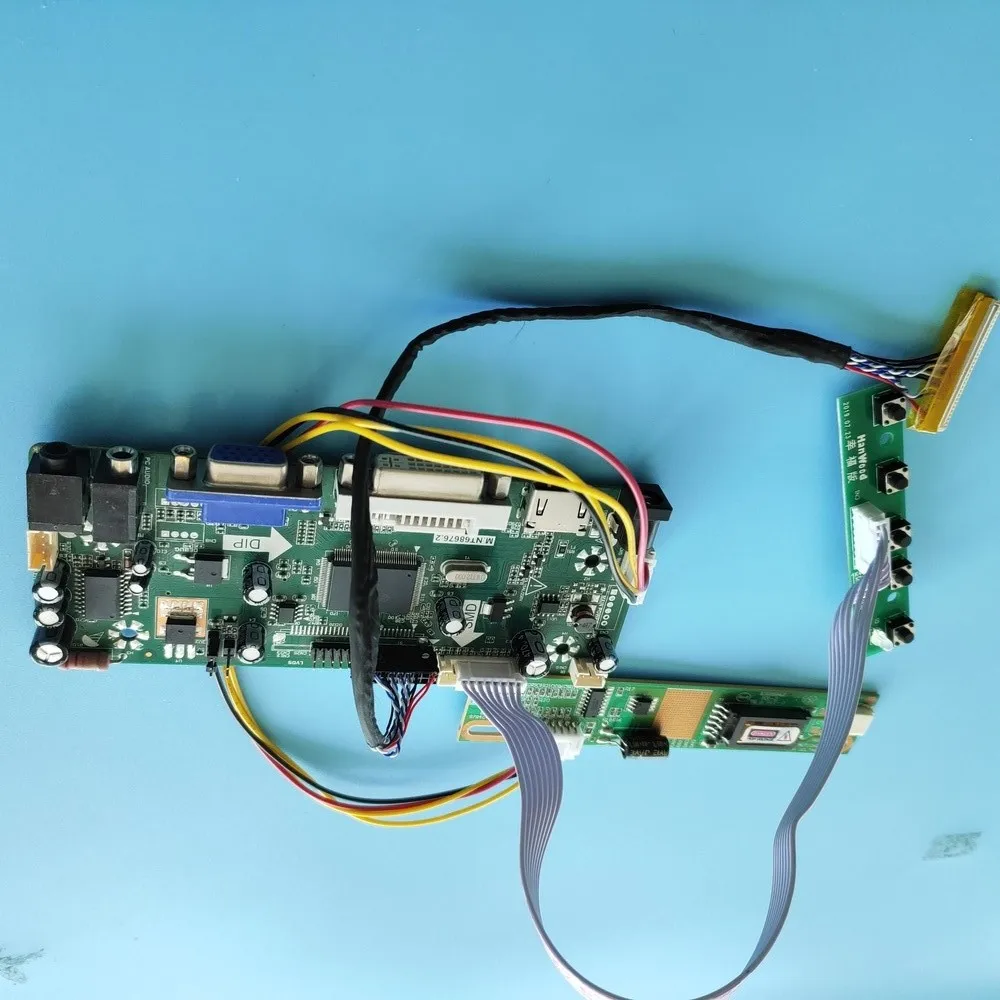 

kit for LP141WX3-TLP1/LP141WX3-TLP2 LCD Audio panel 1280x800 Display moitor Controller Board 30pin M.NT68676 HDMI+DVI+VGA